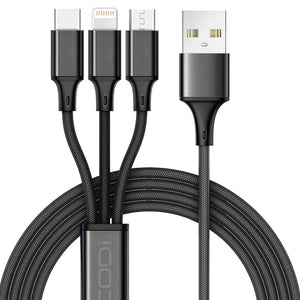 4' 3-in-1 Multi-Charging Cable